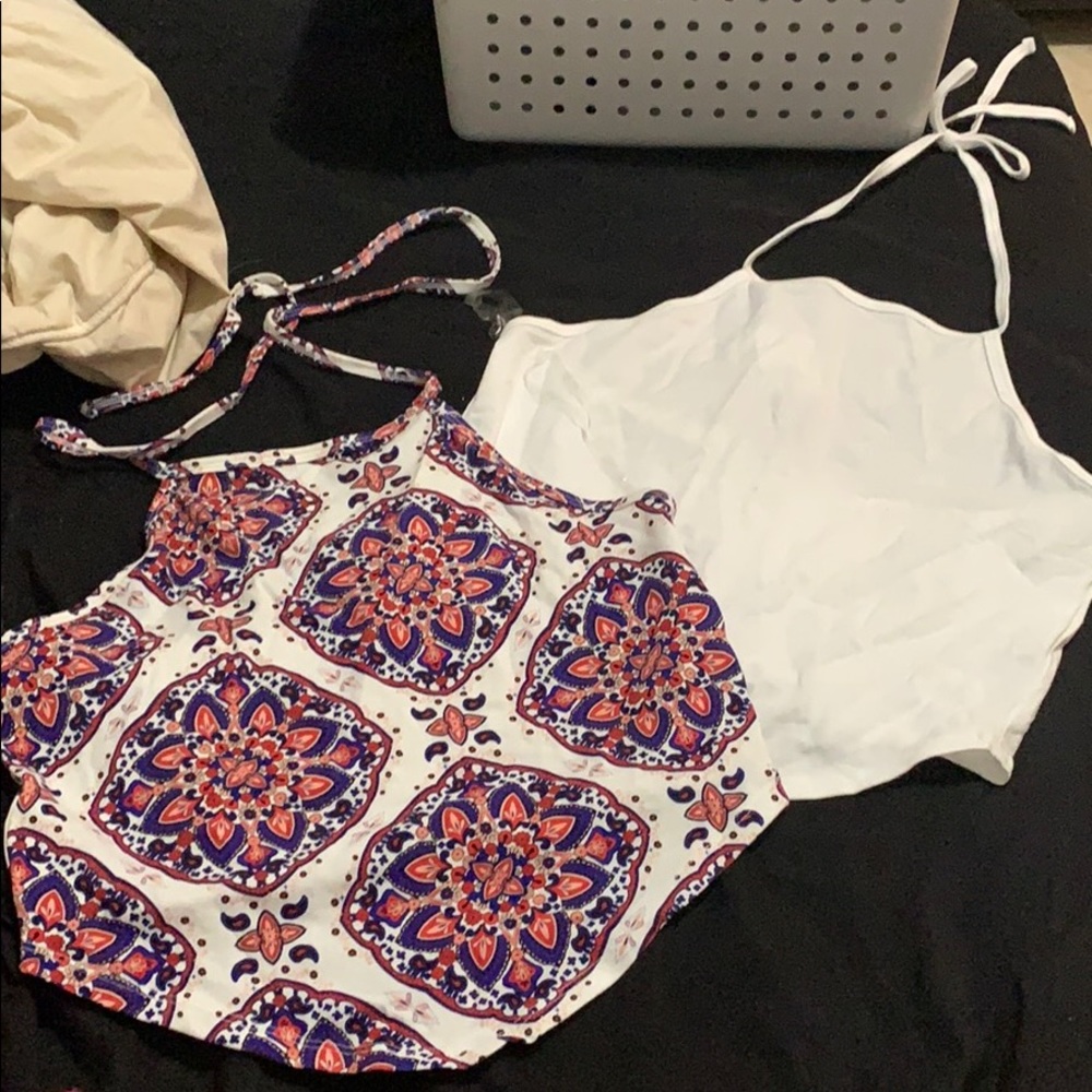 BUNDLE halter tops.